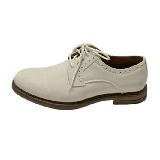 IZod White Suede Oxford Shoes (Gently Worn)