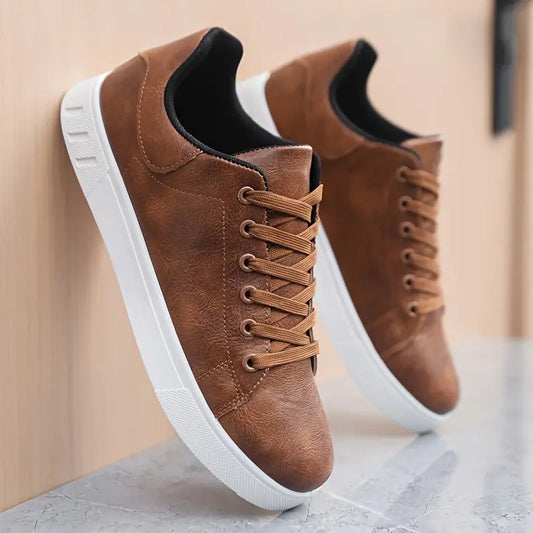 Men's Trendy Solid Skateboard Shoes