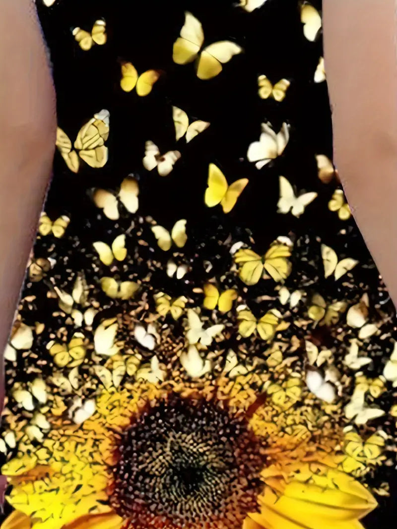 Butterfly Print Girls Dress