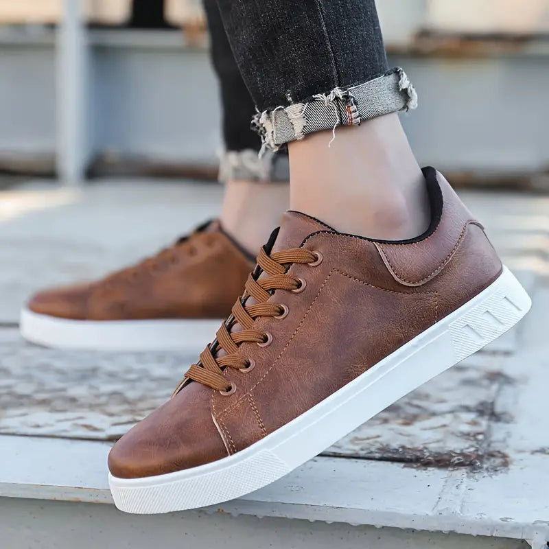 Men's Trendy Solid Skateboard Shoes