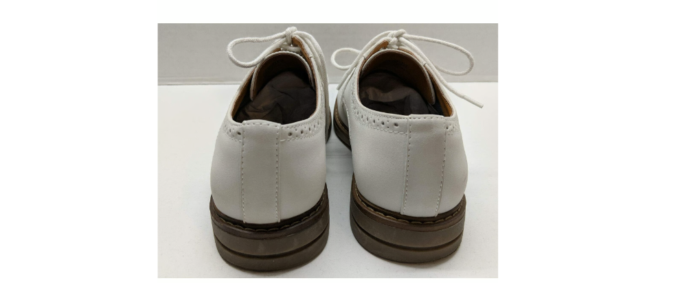 IZod White Suede Oxford Shoes (Gently Worn)